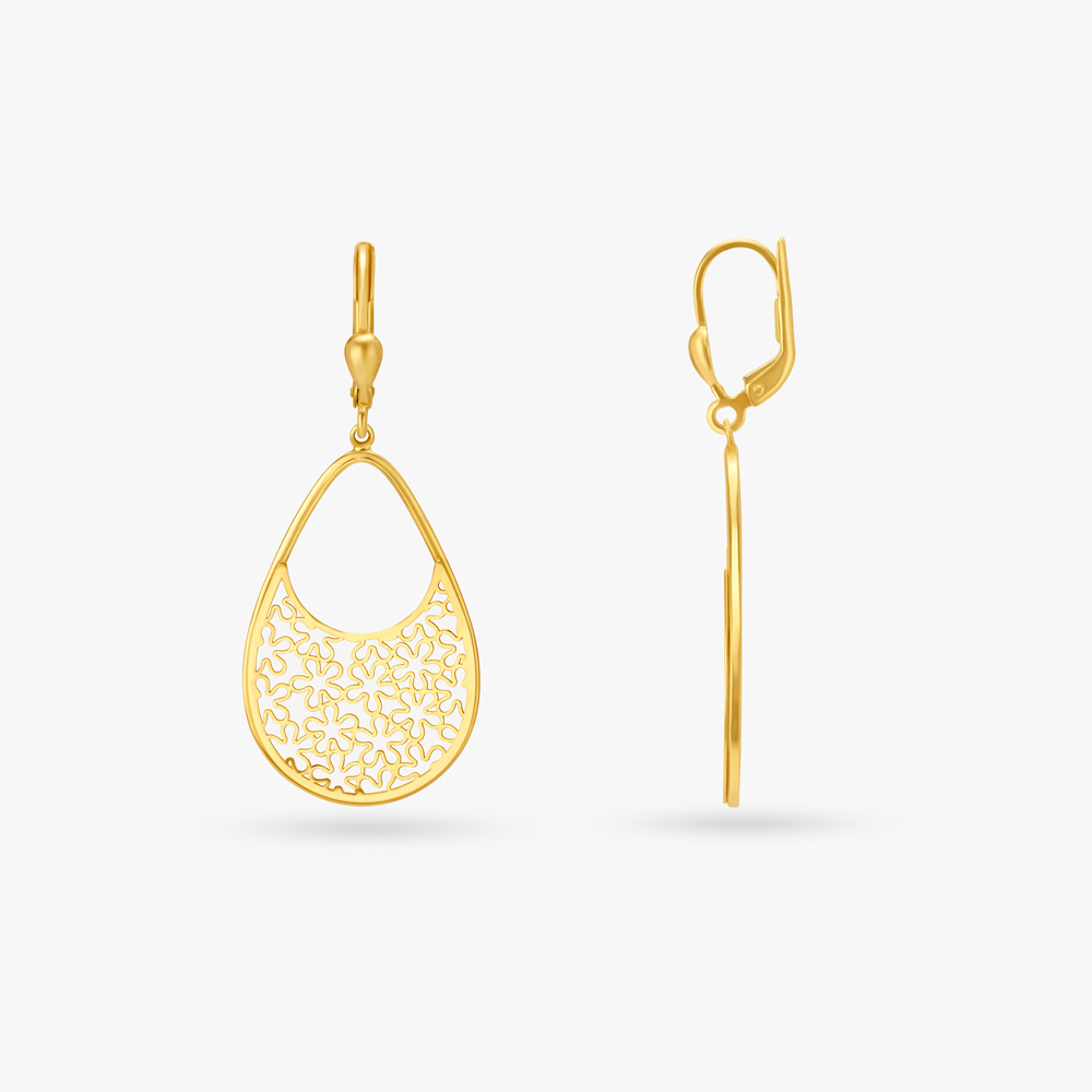 Shadow Floral Earrings main image 0