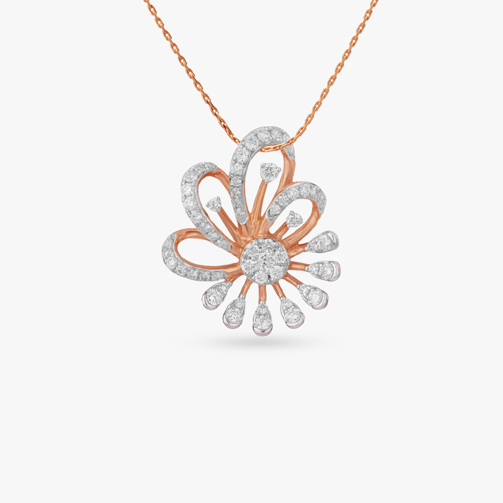 Bloom Arc Diamond Pendant and Earrings Set,,hi-res image number null