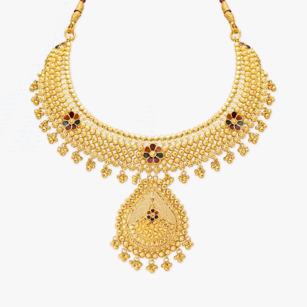 

Intricate Design Gold Necklace