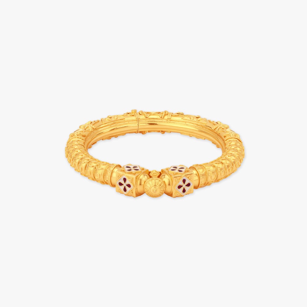 Nakshi Noor Solid Bala Gold Bangles,,hi-res image number null