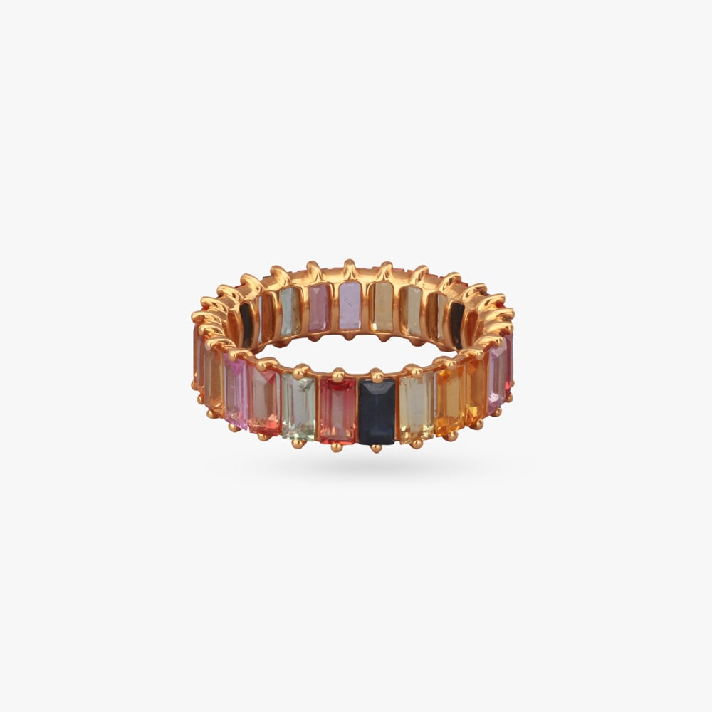 Prismatic Bliss Gold Finger Ring,,hi-res image number null