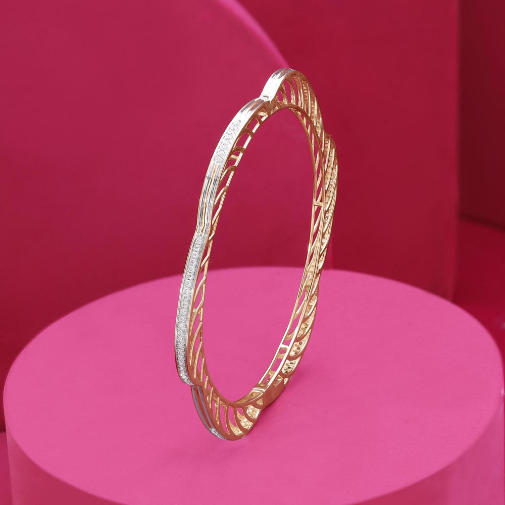 Shining Arch Diamond Bangle,,hi-res image number null