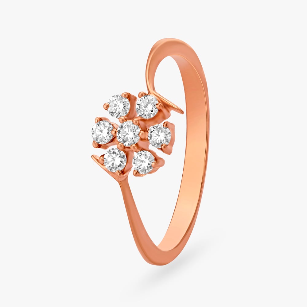 Dazzling Floral Diamond Ring