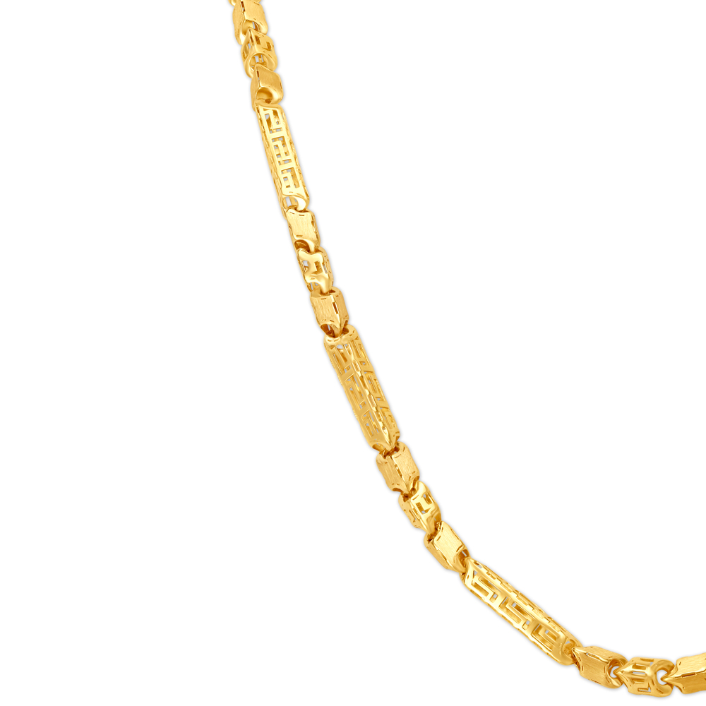 Groovy Hollow Gold Chain For Men