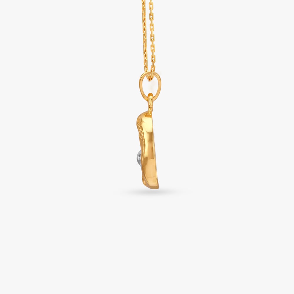 Twirl Sphere Gold Pendant,,hi-res image number null
