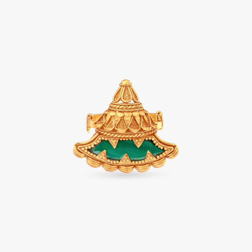 Enchanted Stepwell Gold Ring,,hi-res image number null