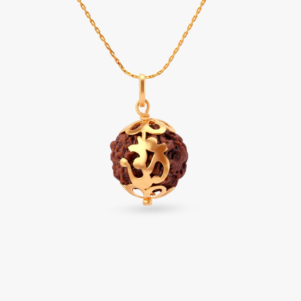 

Om Rudraksha Gold Pendant