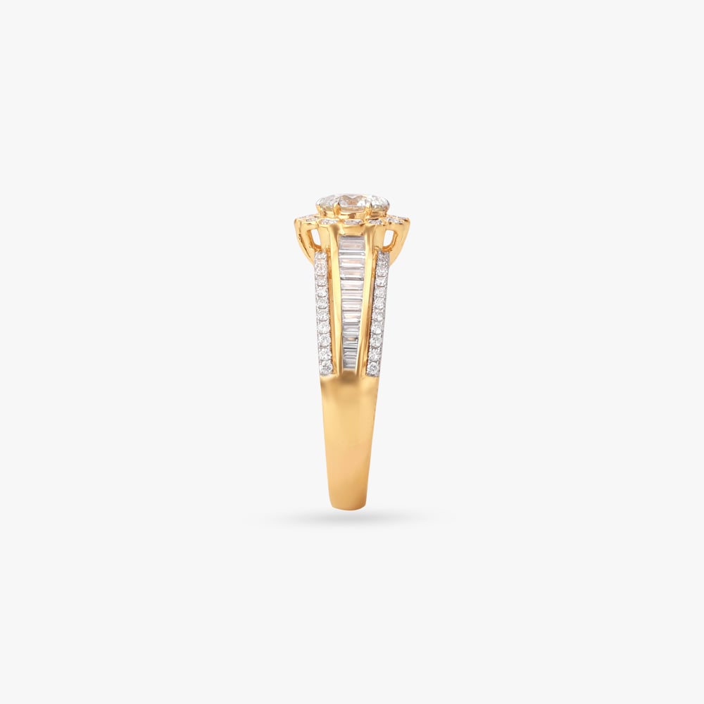 Petalled Majesty Solitaire Ring,,hi-res image number null