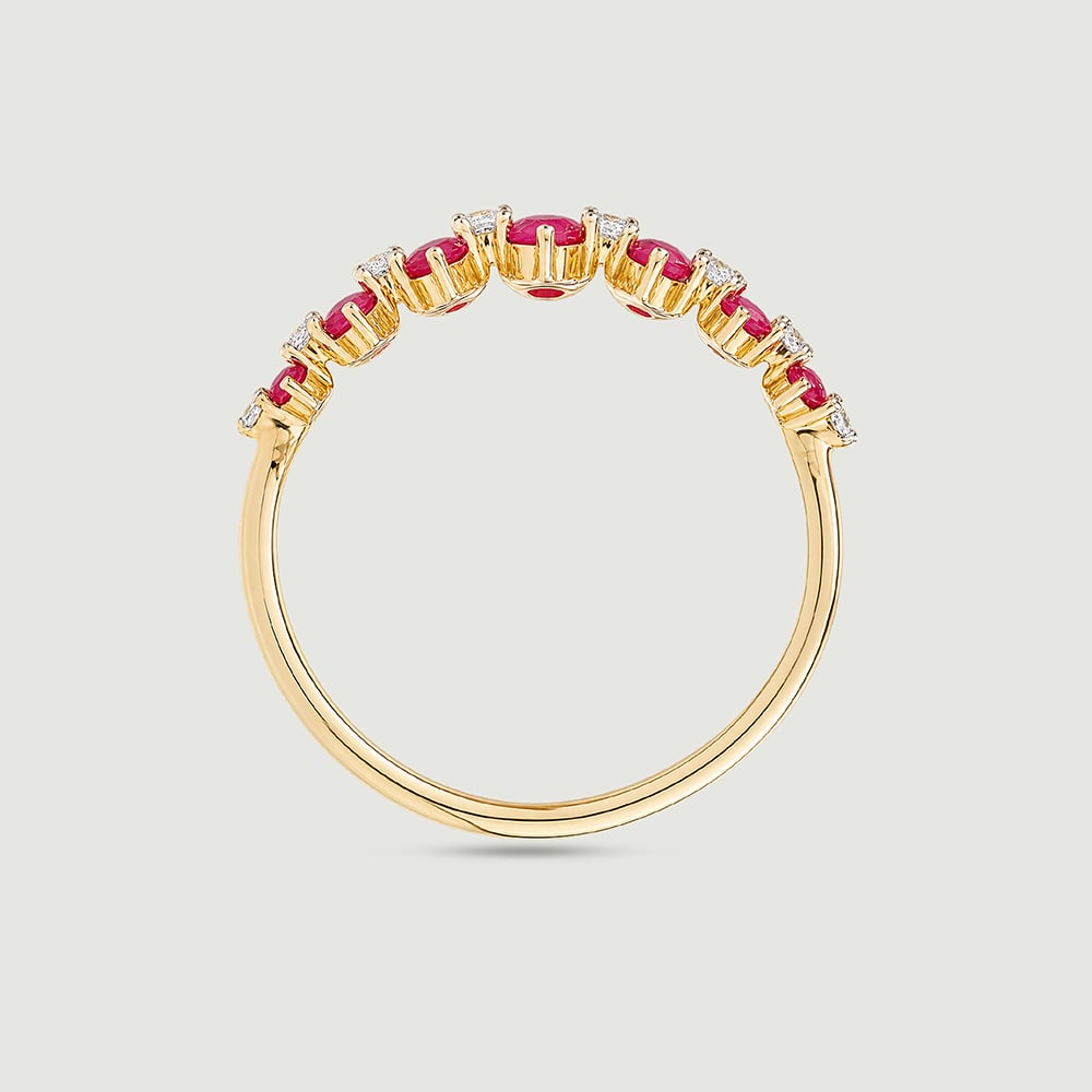 Bold Graduated Ruby Ring,,hi-res image number null