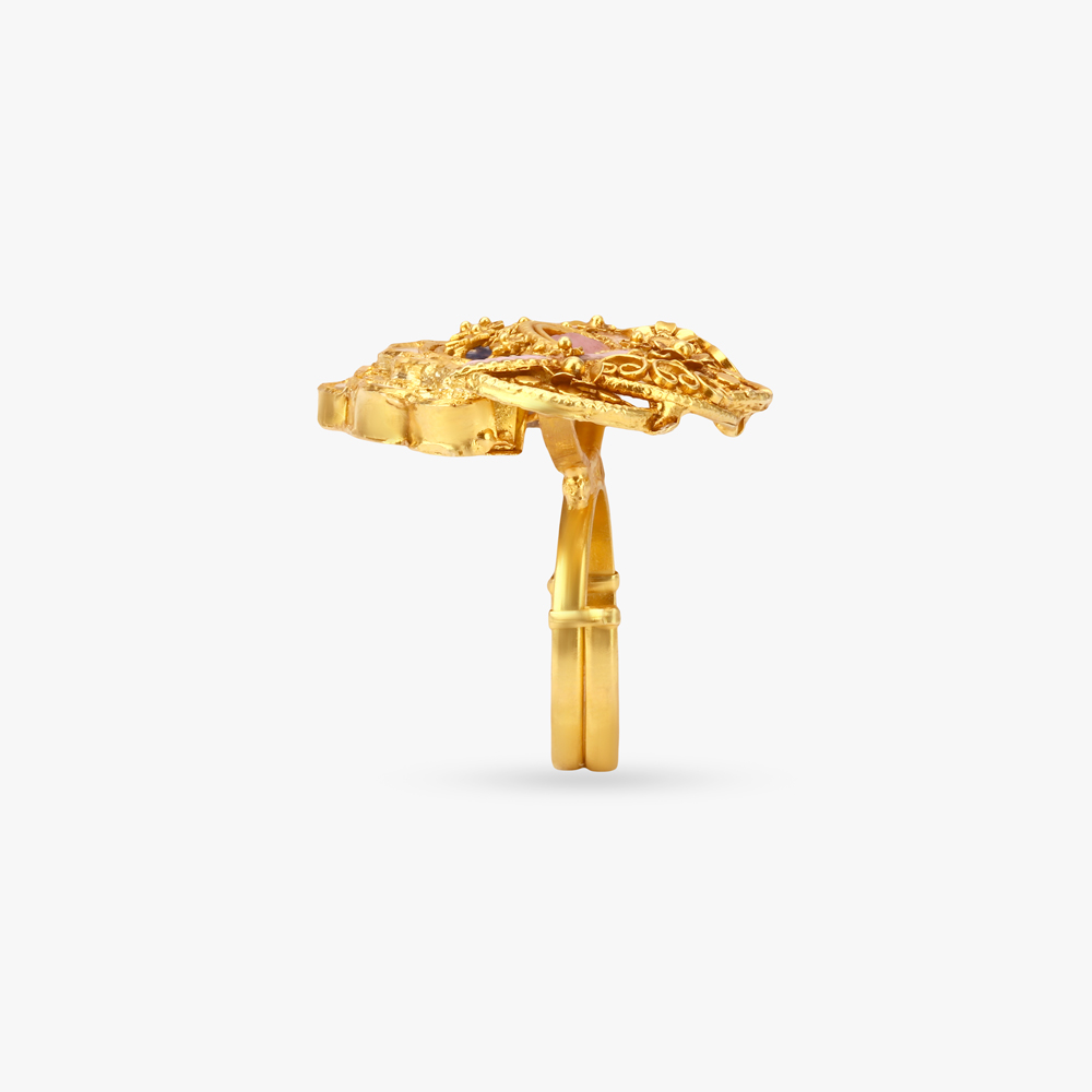 Sunrise Serenade Gold Finger Ring,,hi-res image number null
