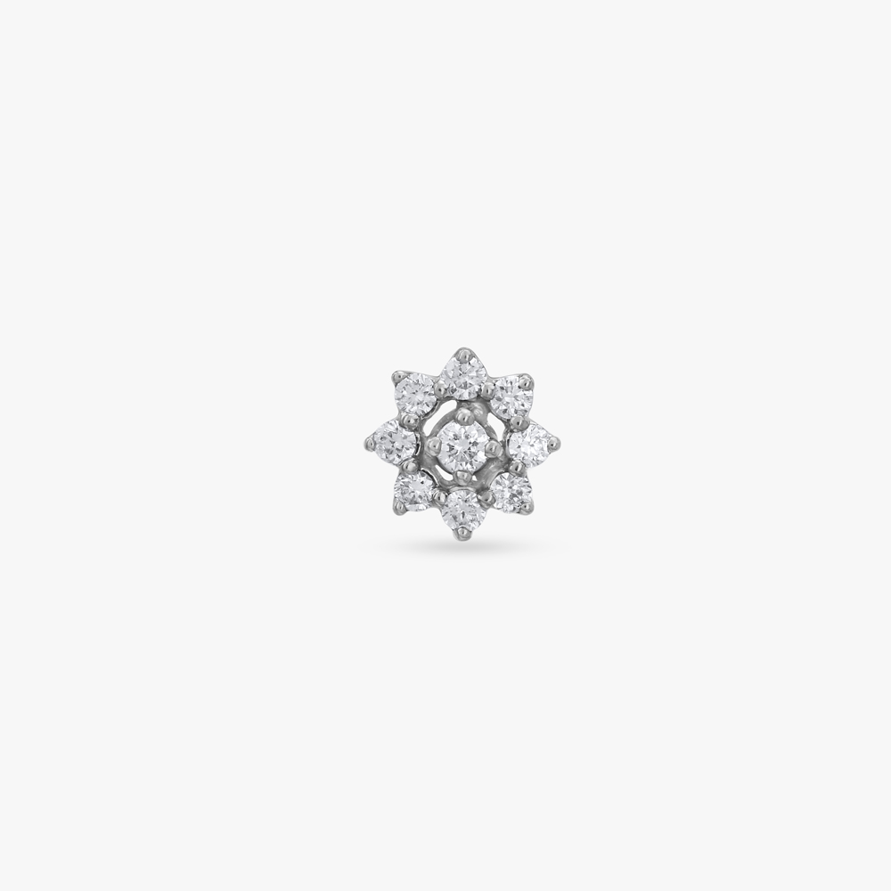 Bloom Radiance Diamond Nose Pin,,hi-res image number null