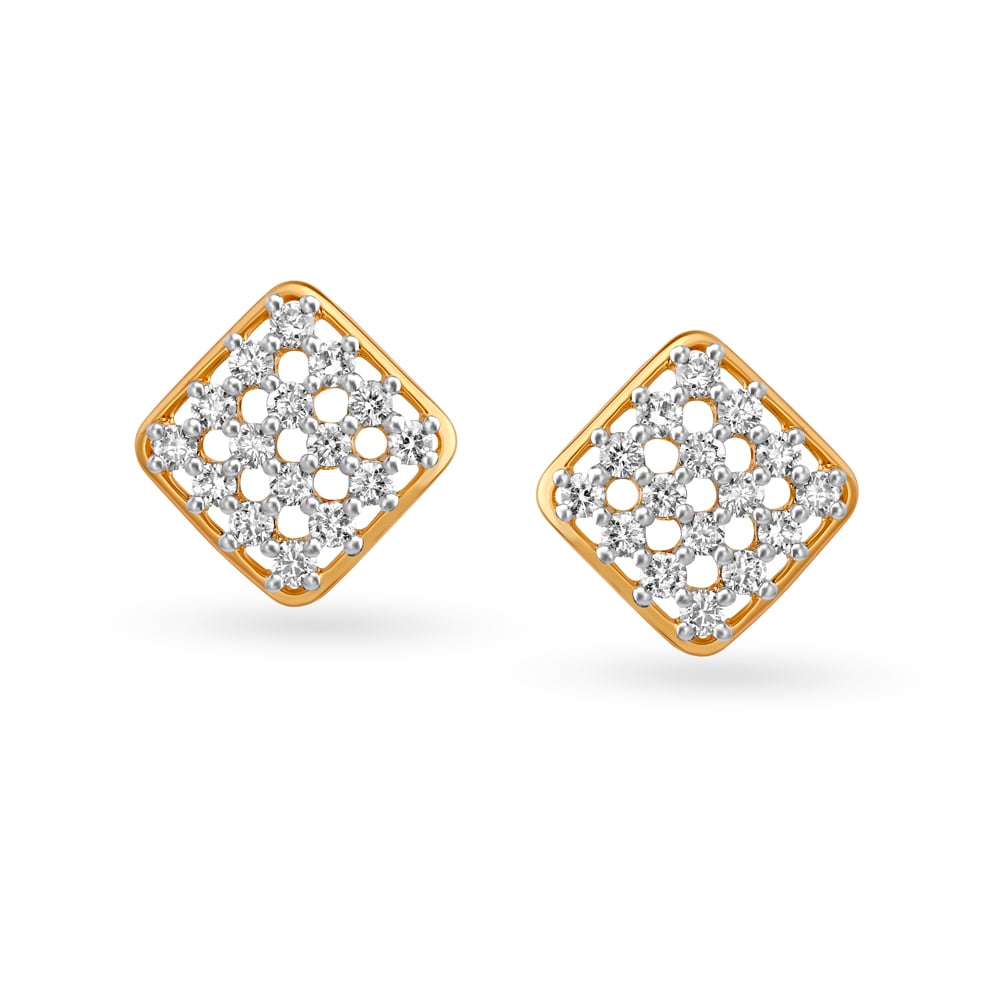 Enigmatic Diamond Stud Earrings,,hi-res image number null