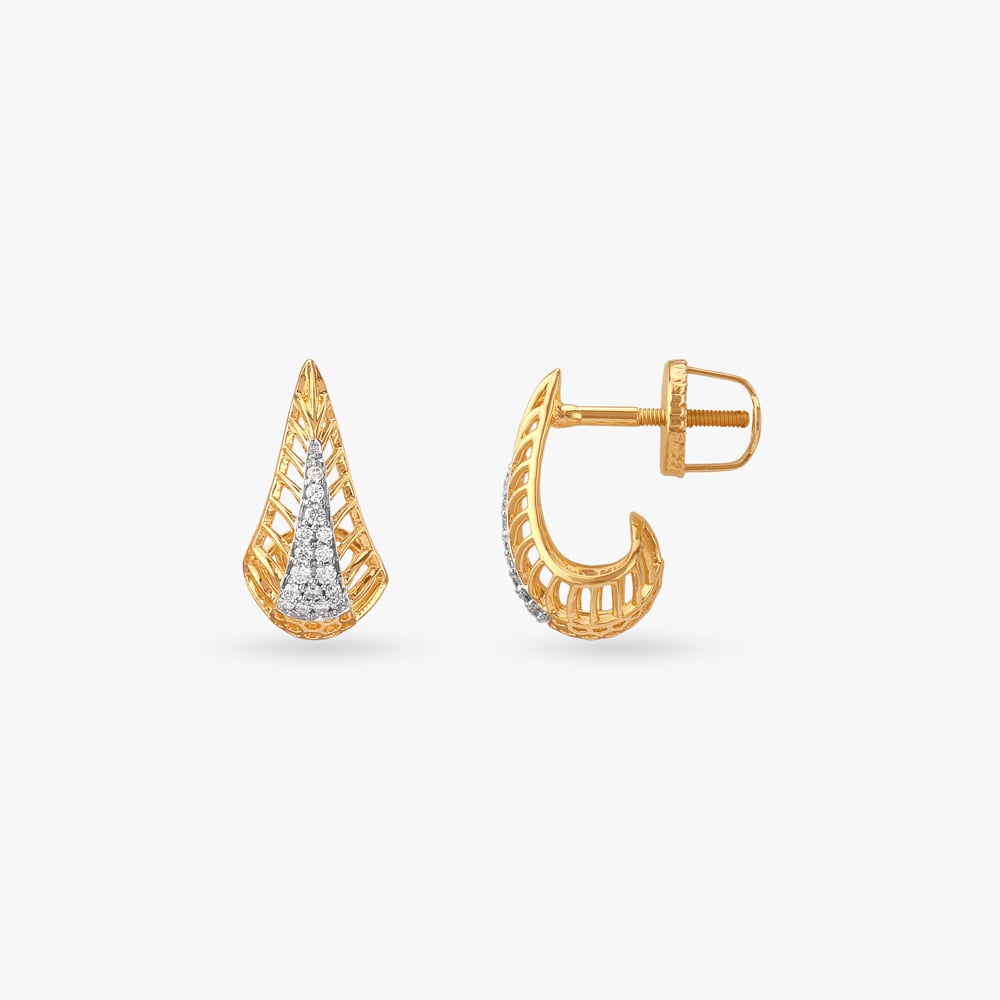 Fierce Flair Diamond Stud Earrings,,hi-res image number null
