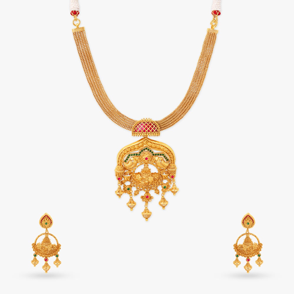 Majestic Beauty Gold Necklace Set,,hi-res image number null