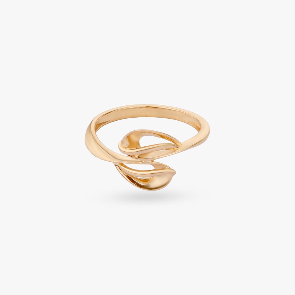 

Abstract Knot Gold Ring