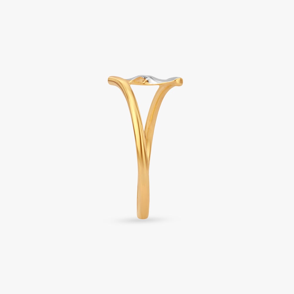 Twin Peak Gold Finger Ring,,hi-res image number null
