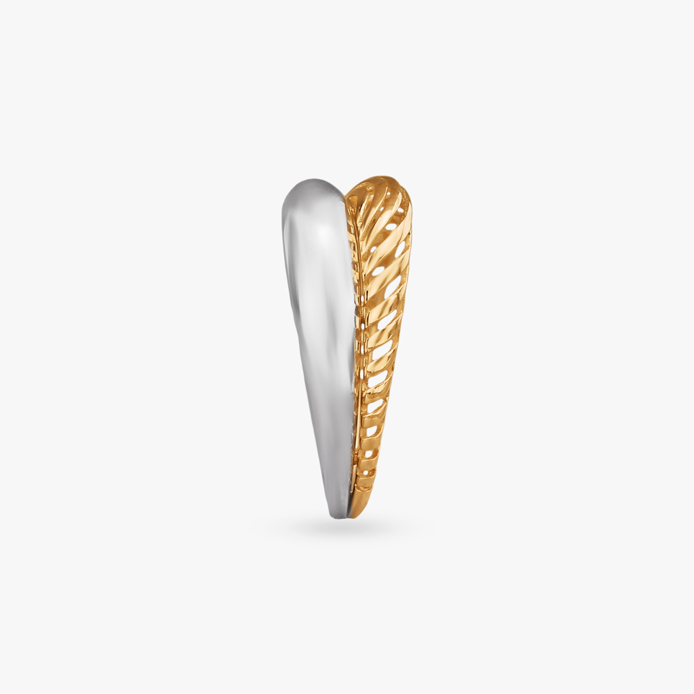 Layered Edge Gold Ring,,hi-res image number null