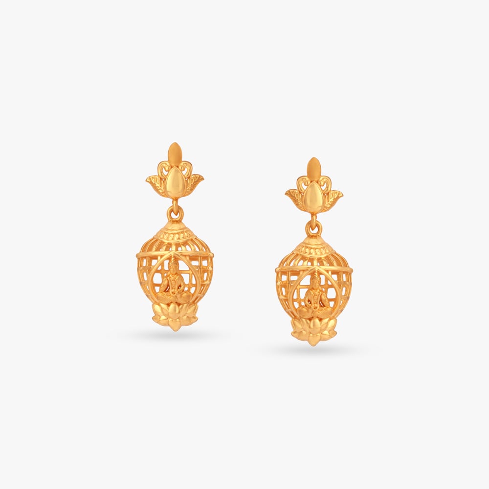 Lakshmi Jali Jhumka Earrings,,hi-res image number null