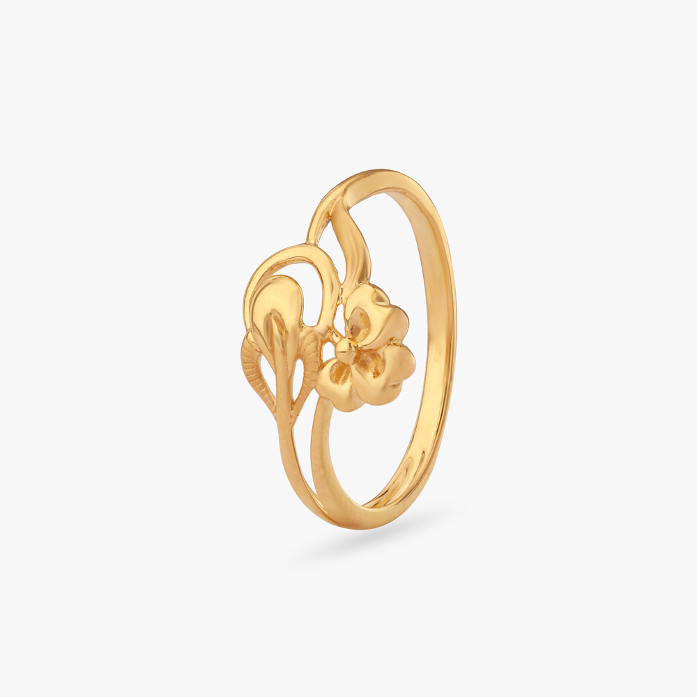 Floral Drift Gold Ring,,hi-res image number null