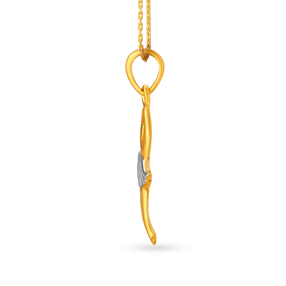 Gorgeous Yellow Gold Ballerina Pendant,,hi-res image number null