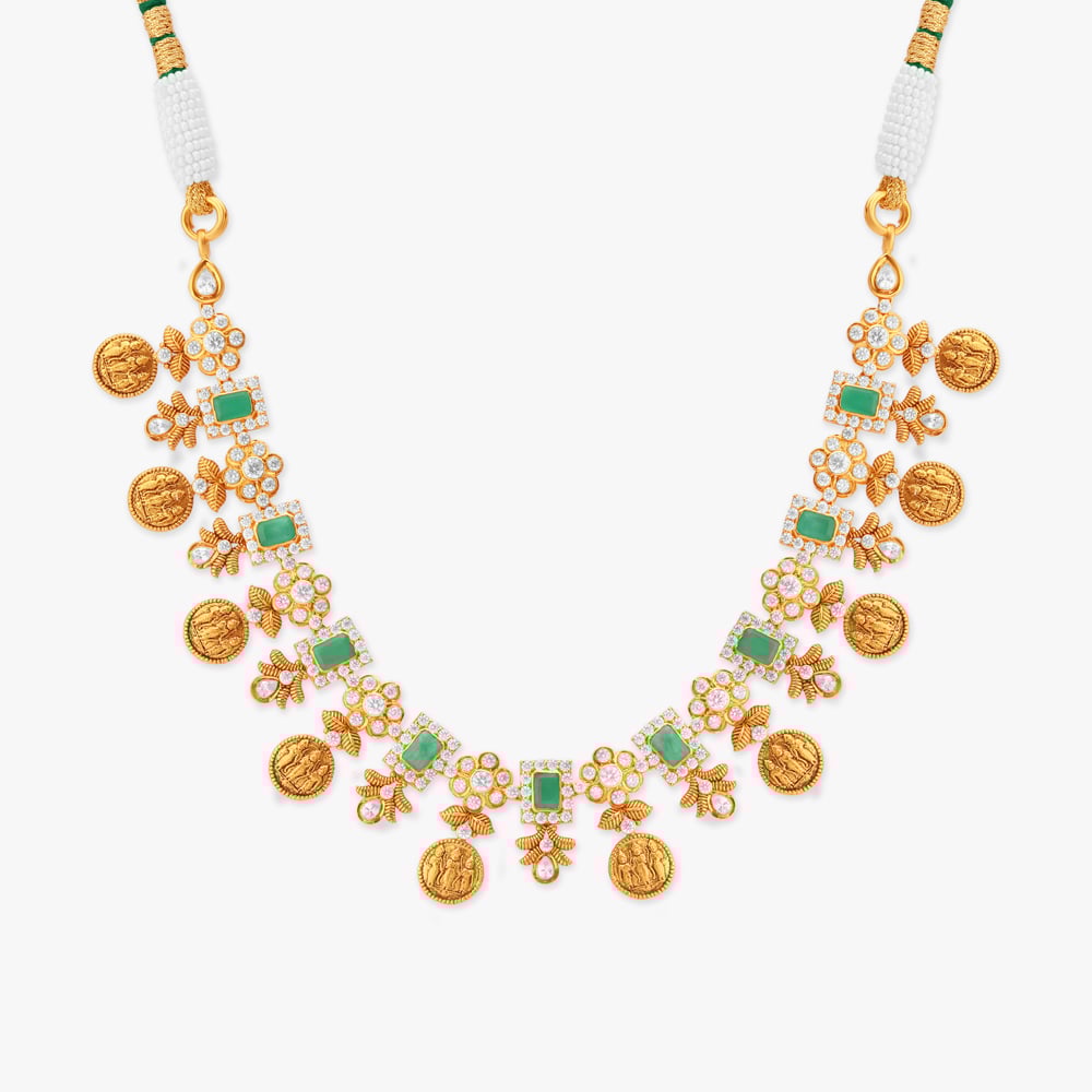 

Divine Medallion Gold Necklace