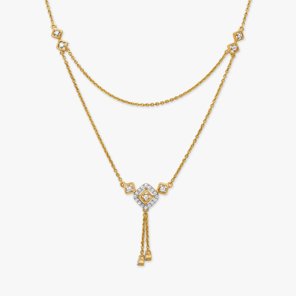 Double layer Diamond Necklace,,hi-res image number null