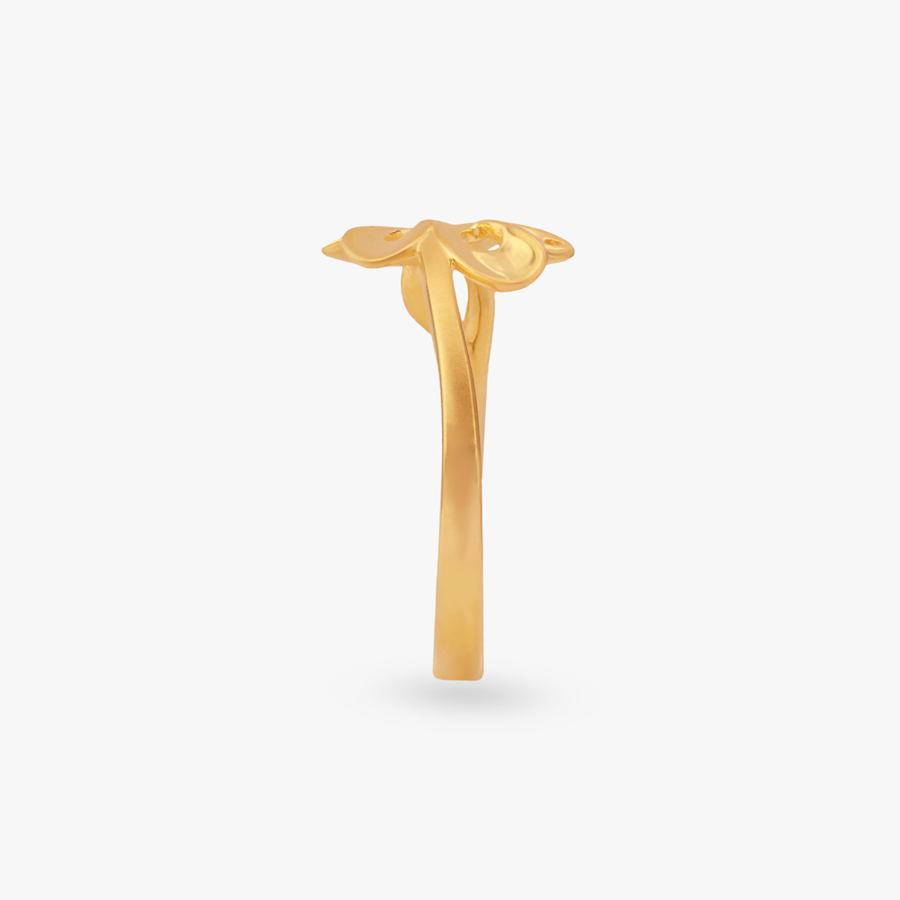 Flowing Ribbon Gold Ring,,hi-res image number null