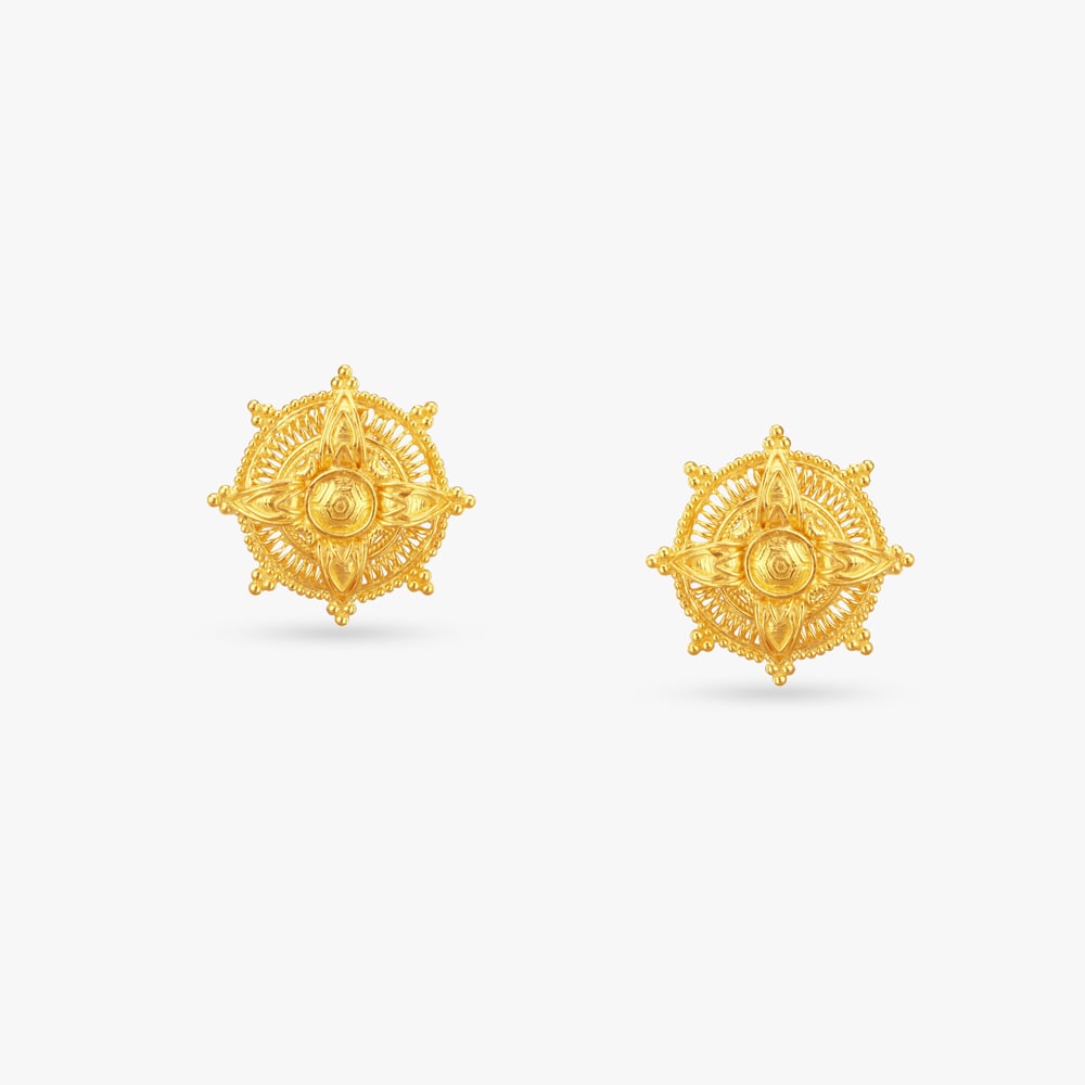 

Starweave Gold Stud Earrings