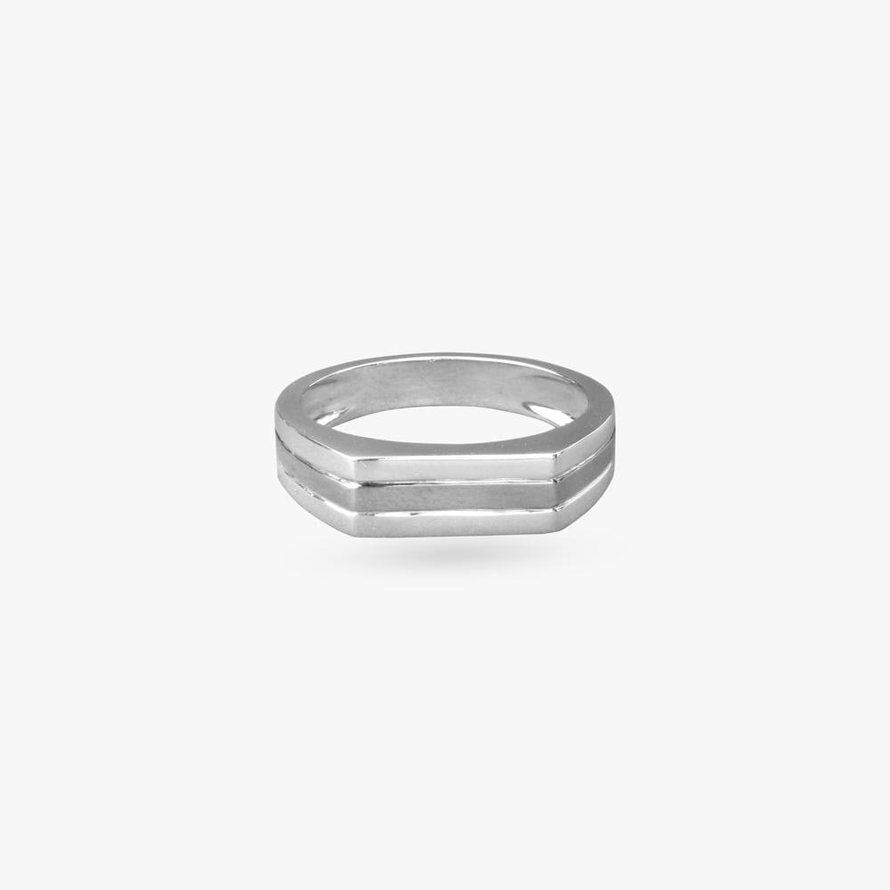 Refined Power Gold Finger Ring For Men,,hi-res image number null