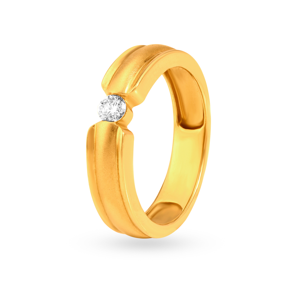 Dazzling Minimal Diamond Ring for Men