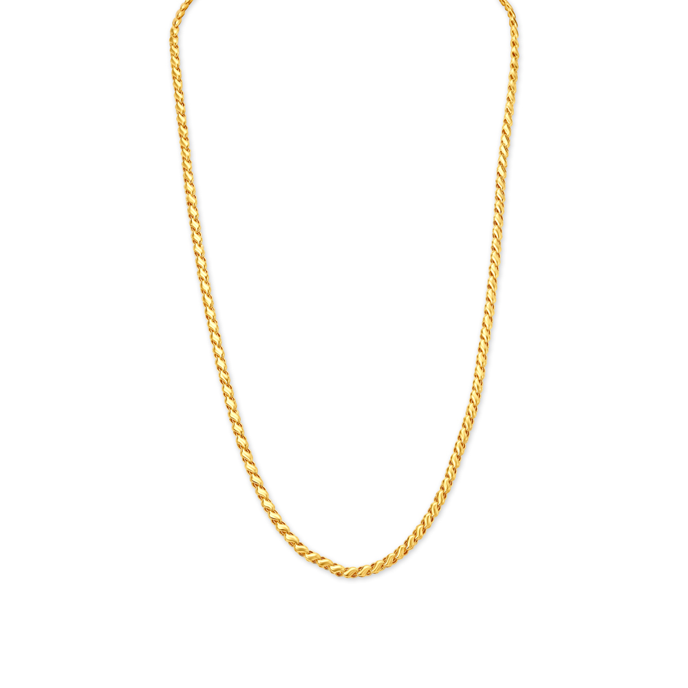 Rope Pattern Gold Chain For Men,,hi-res image number null