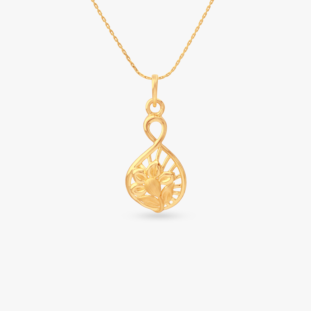 

Infinity Glow Gold Pendant
