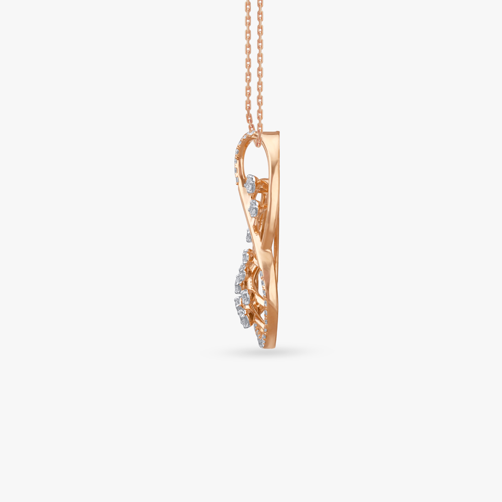 Twisted Droplet Diamond Pendant and Earrings Set,,hi-res image number null