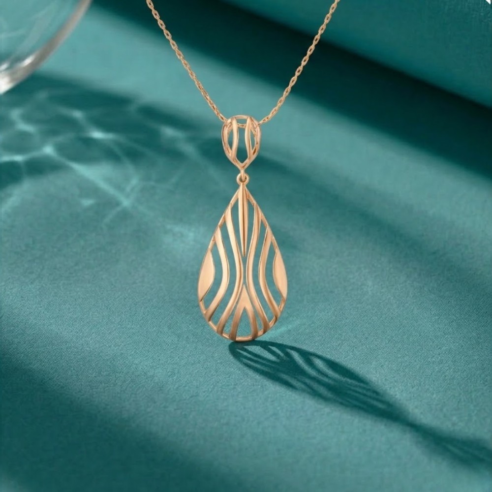 

Fluid Rhythm Gold Pendant