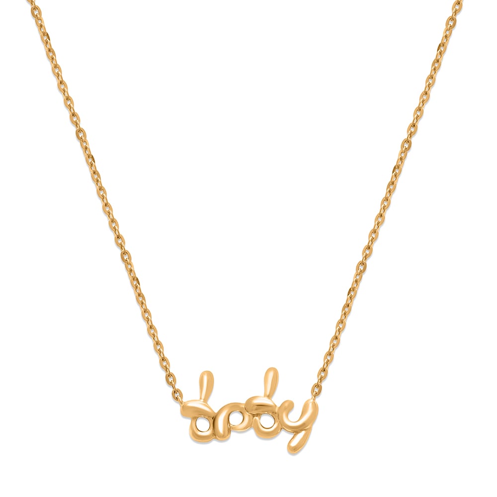 Mamma Mia 14 KT Yellow Gold Baby Necklace