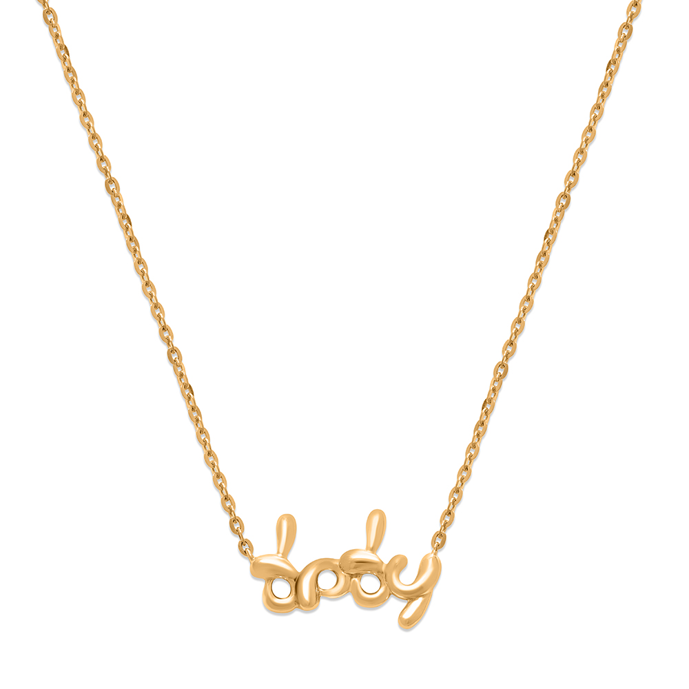 Mamma Mia 14 KT Yellow Gold Baby Necklace