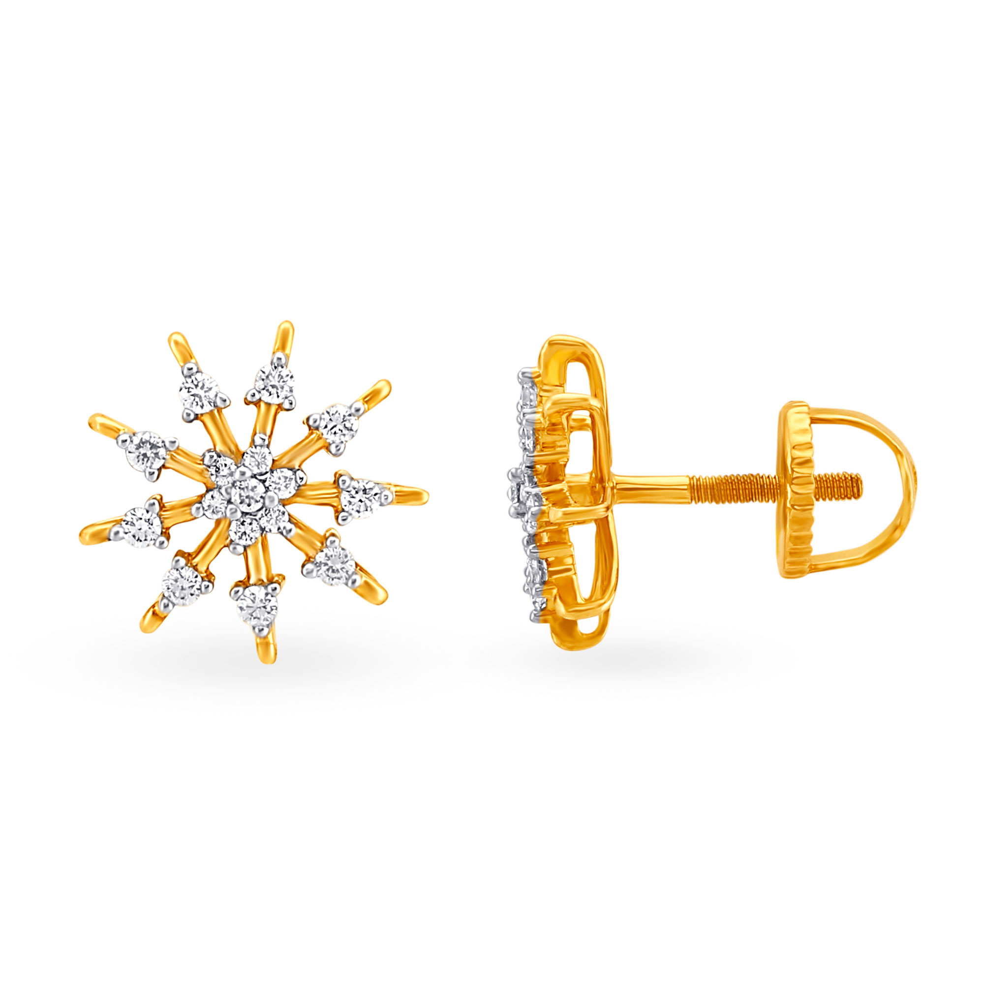 Attractive Diamond Stud Earrings,,hi-res image number null