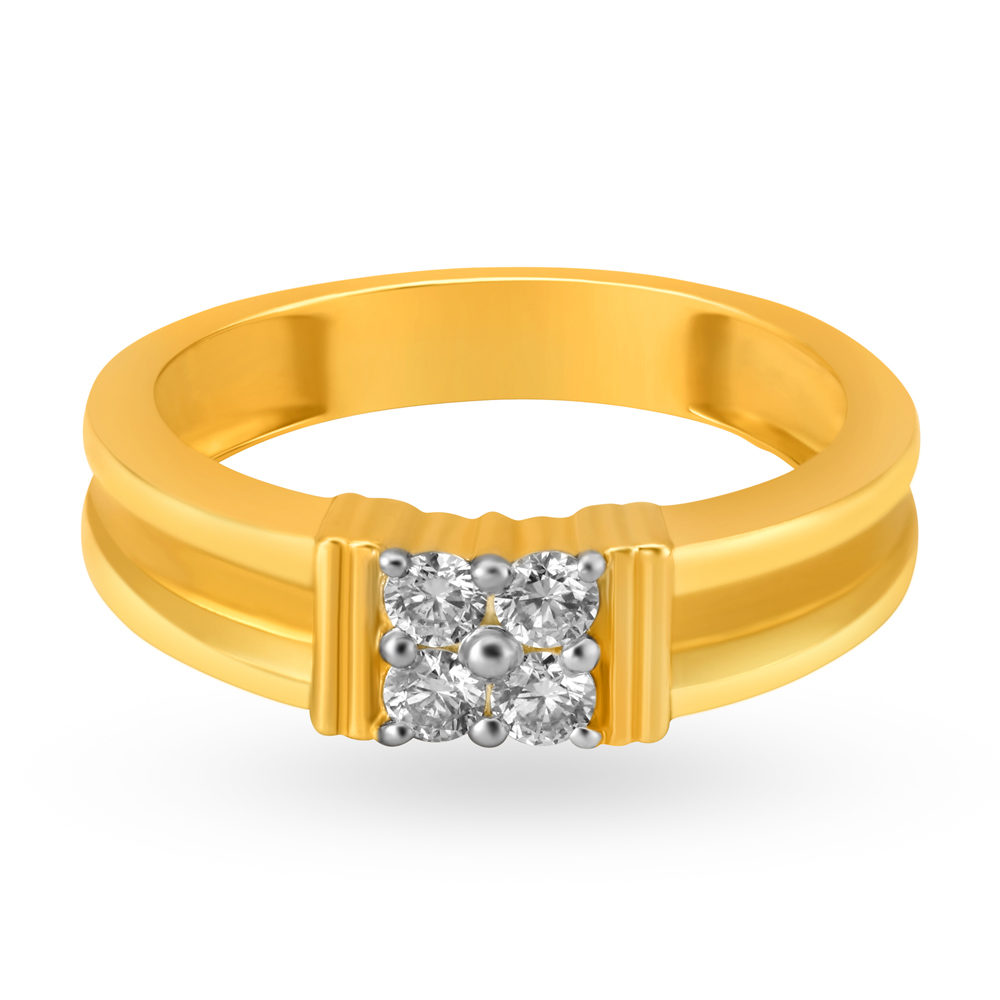 Cluster Diamond Finger Ring for Men,,hi-res image number null