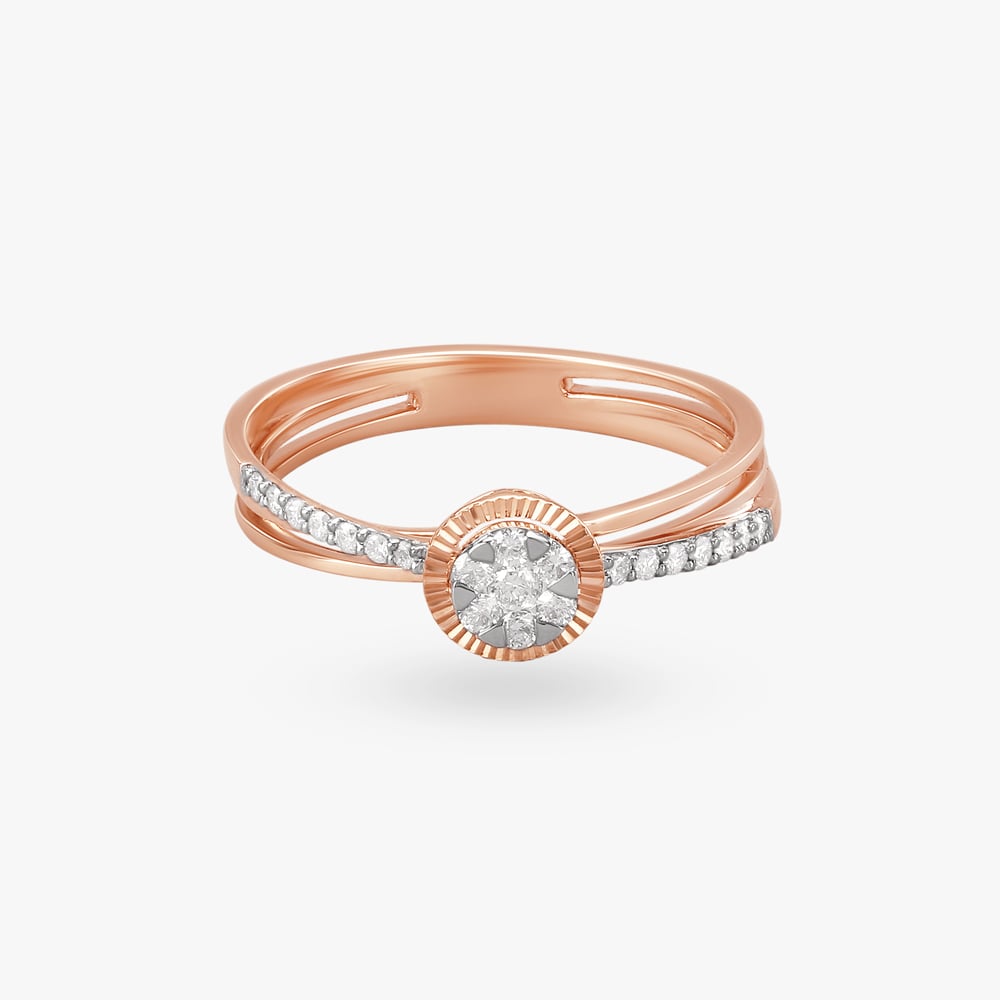 Dazzling Halo Diamond Finger Ring,,hi-res image number null