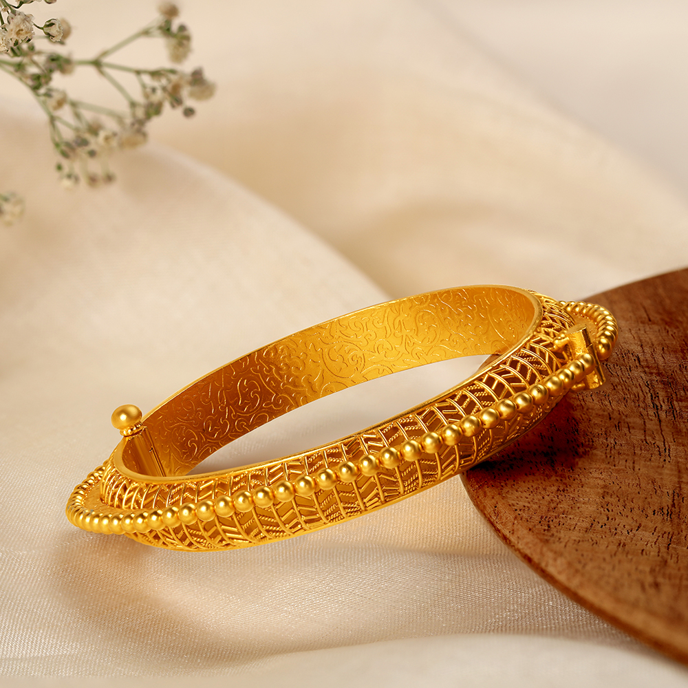 Bold Textured Contemporary Bangle,,hi-res image number null