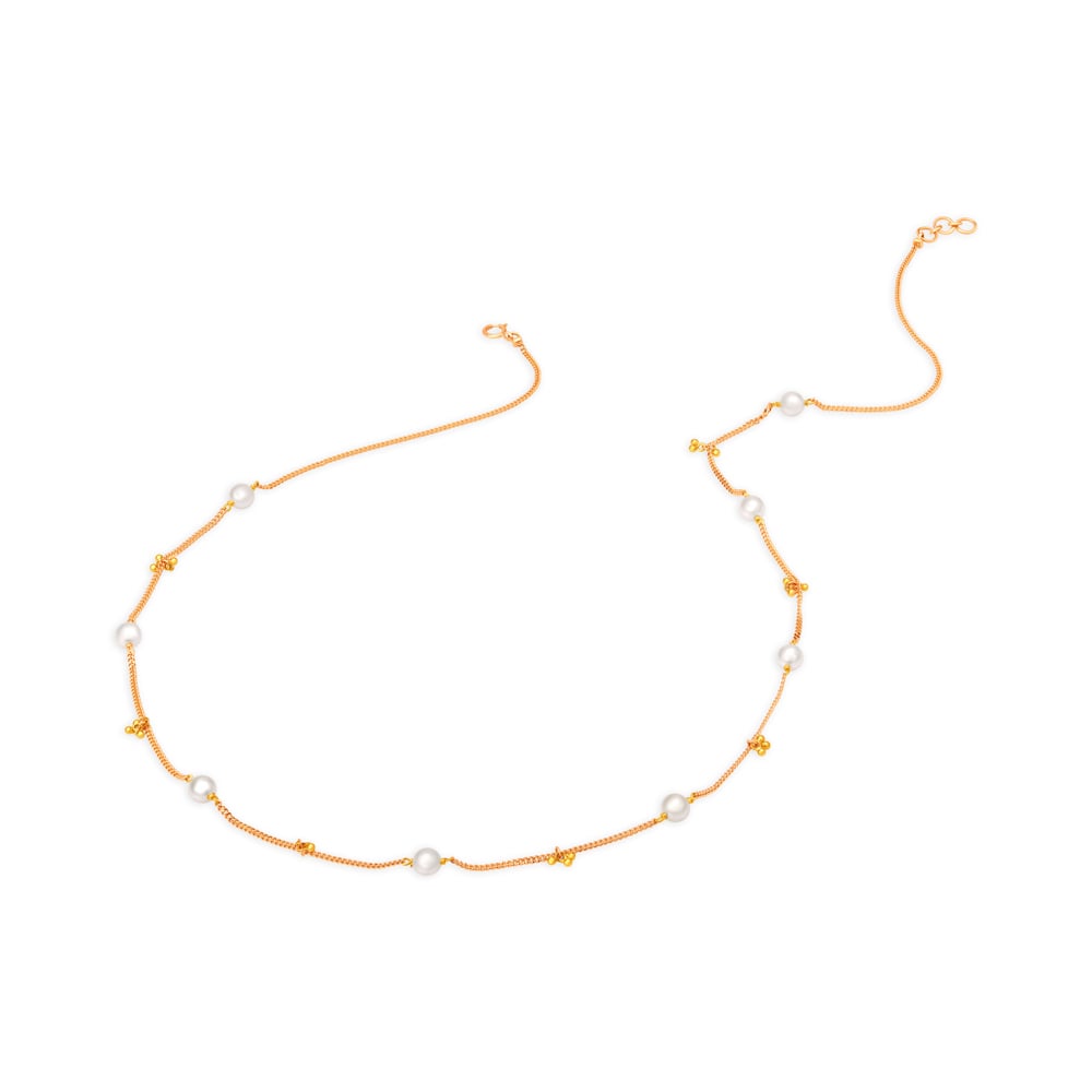 Charming Stone Studded Gold Chain,,hi-res image number null
