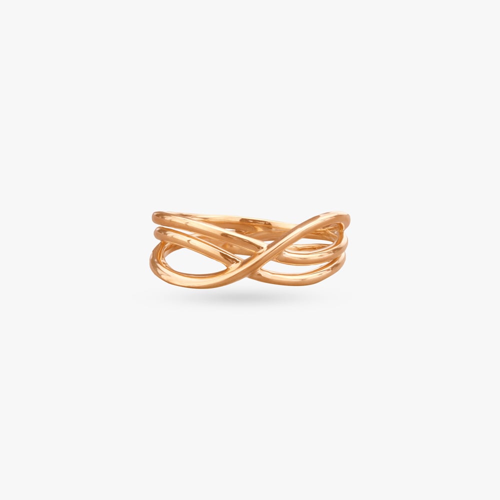 Elegant Intertwined Gold Ring,,hi-res image number null