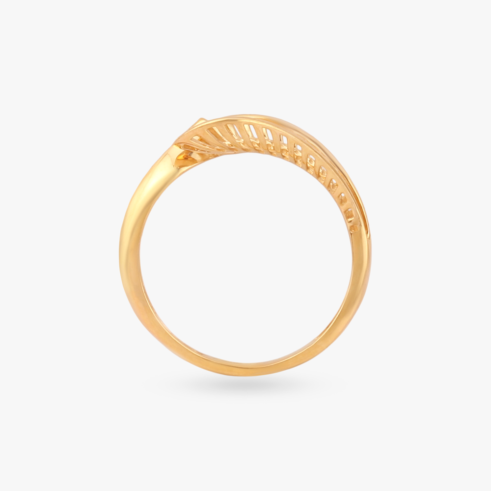 Whispering Leaf Gold Ring,,hi-res image number null