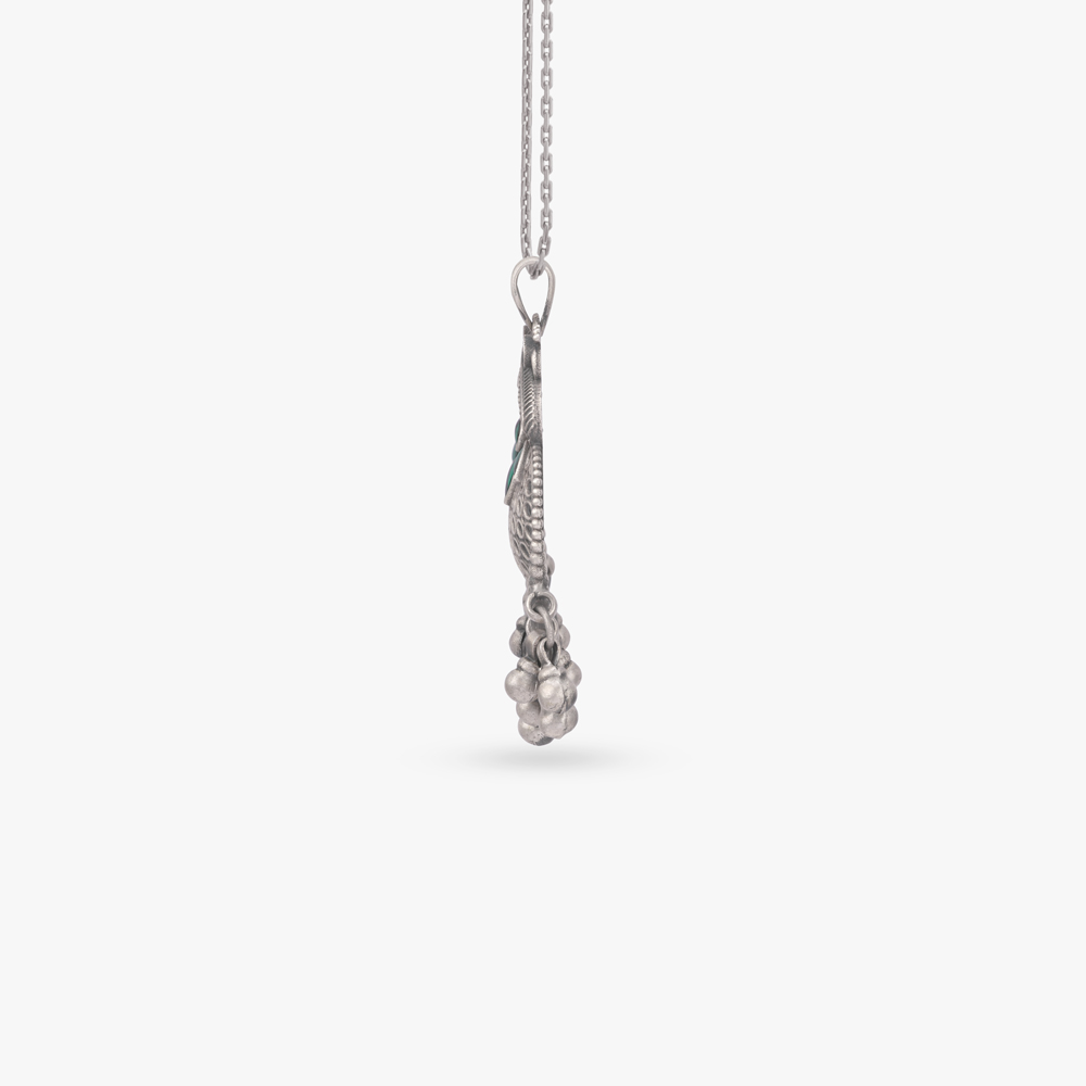 Peacock Blossom Silver Pendant,,hi-res image number null