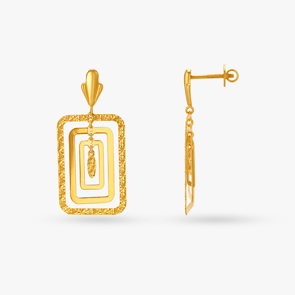 

Graceful Modern Drop Earrings
