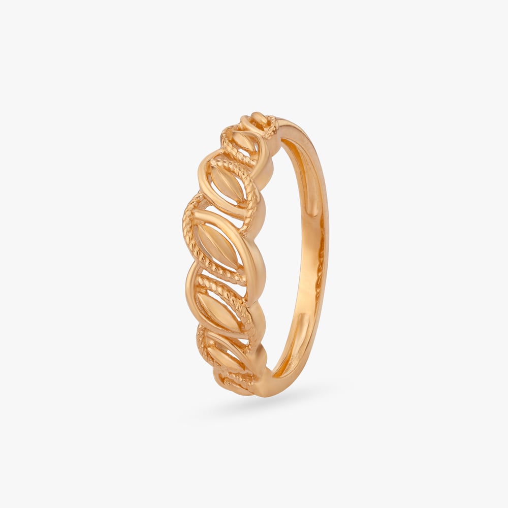 

Spiral Charm Gold Ring