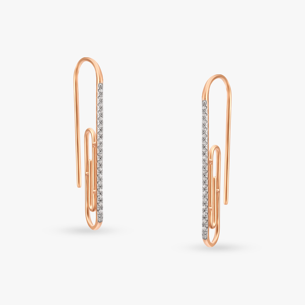 

Dainty Dance Hoop Earrings