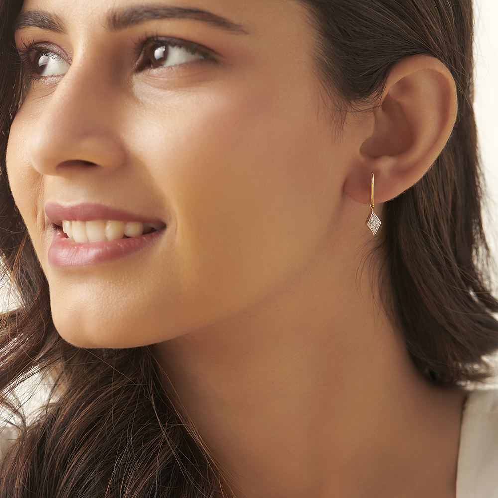 Refined Glam Diamond Drop Earrings,,hi-res image number null
