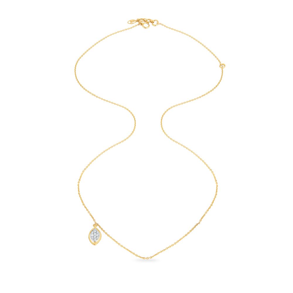 14KT Yellow Gold My Embrace Diamond Pendant With Chain,,hi-res image number null