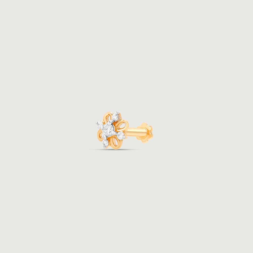 Bloom Pop Diamond Nose Pin,,hi-res image number null